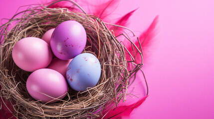Fototapeta na wymiar Easter colour eggs
