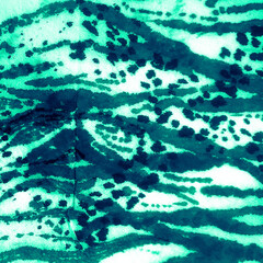 Animal Skin Background. Hand Paint Watercolor.