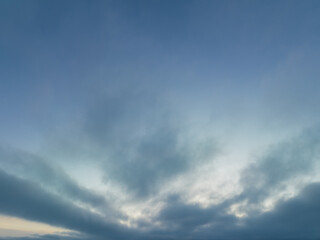 Obraz premium Photo texture of the sky with clouds after sunset at dusk.