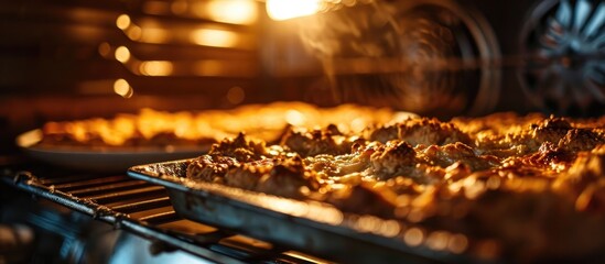 Baking in the oven - Powered by Adobe