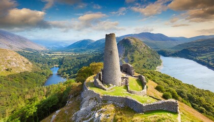 view of the mountains ,ai generated 