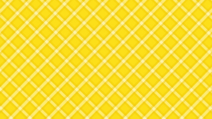 Diagonal yellow and white plaid background