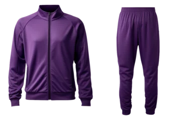 Deurstickers Purple Color Track Suit on a transparent background © Moostape