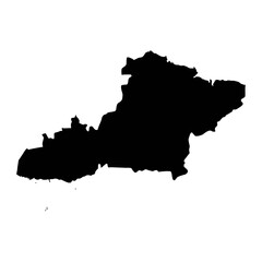 Fototapeta premium Las Tunas province map, administrative division of Cuba. Vector illustration.