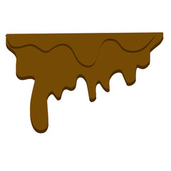 melted chocolate vector element