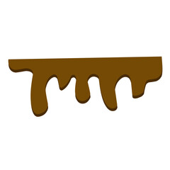 melted chocolate vector element