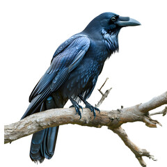 Obraz premium blue raven on a branch