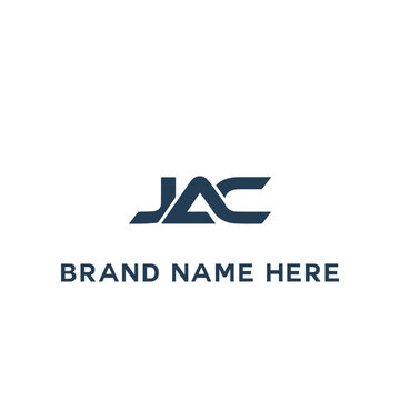 JAC logo. J A C design. White JAC letter. JAC, J A C letter logo design. Initial letter JAC linked circle uppercase monogram logo. J A C letter logo vector design.	
