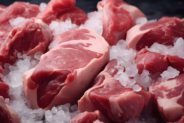 raw pork chops. 
