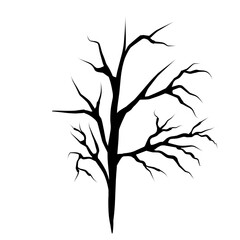 tree branch silhouette vector