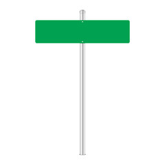  Blank Green Freeway Sign Isolated. Vector illustration