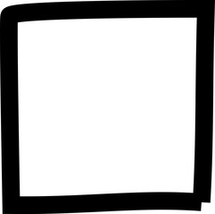 Obraz premium Hand Drawn doodle grunge square highlighter. Marker scribble scrawl frames. Pen rectangle borders. Vector illustration