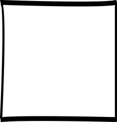 Obraz premium Hand Drawn doodle grunge square highlighter. Marker scribble scrawl frames. Pen rectangle borders. Vector illustration