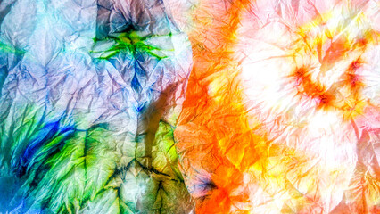 Batik Dye Textures. Multi Bleach Dye Effect.