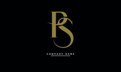 PS, SP, P, S Abstract Letters Logo Monogram