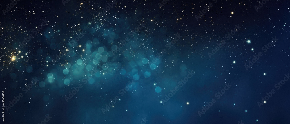 Wall mural abstract background with bokeh lights and stars .