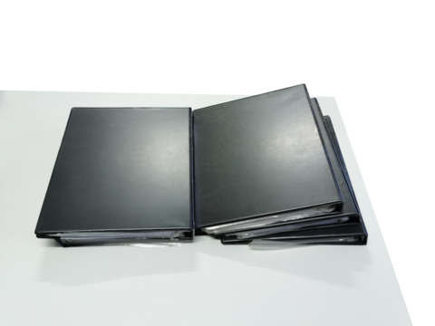 Document file on the table PNG transparent