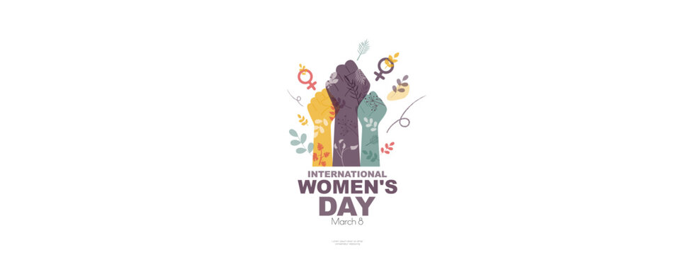 International Women's Day banner. 