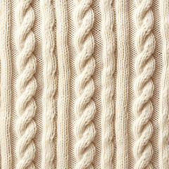 Knitted wool texture. Seamless square background, top view.
