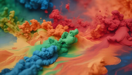 Obraz na płótnie Canvas Smokey colorful background