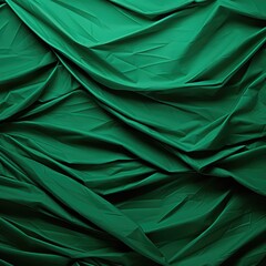 High-Resolution Greens: Abstract Crumpled Green Paper Texture Wallpaper"