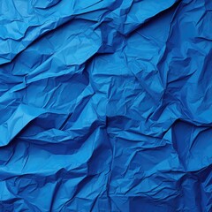  "Serenity in Blue: Crumpled Paper for Background"
