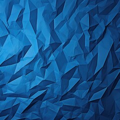 "Oceanic Beauty: Blue Paper Background with Crumpled Folds"