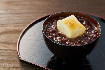 日本の甘味　ぜんざい　イメージ