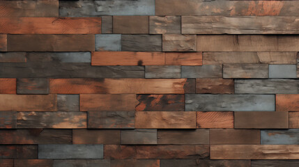 Textured Wooden Planks Wall, Ideal for Rustic Interior Design Projects