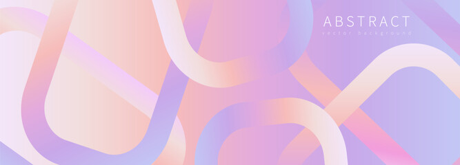 Bright rainbow geometric vector background in lilac and orange tones