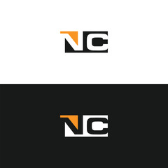 NC logo. N C design. White NC letter. NC, N C letter logo design. Initial letter NC linked circle uppercase monogram logo. N C letter logo vector design.	
