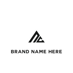 NC logo. N C design. White NC letter. NC, N C letter logo design. Initial letter NC linked circle uppercase monogram logo. N C letter logo vector design.	

