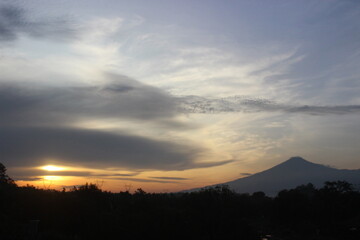 sunrise over the mountains