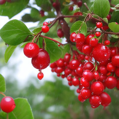 Cranberry Juice photo with Ai generative