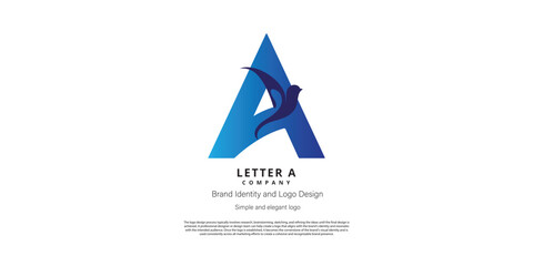 Letter A logo design for logo designer or web developer