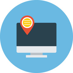 gps icon. seo icon png, digital marketing icon png, marketing icon vector. commerce, buying, selling, retailing, purchasing, exchange, vend and merchandise icon design.