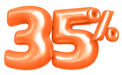 35 Orange 3D Rendering