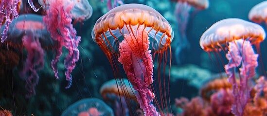 Jellyfish picture (toxic type). - Powered by Adobe