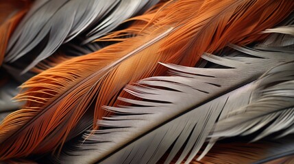 Close-up of a sparrow's feathers, showcasing intricate patterns and details.
