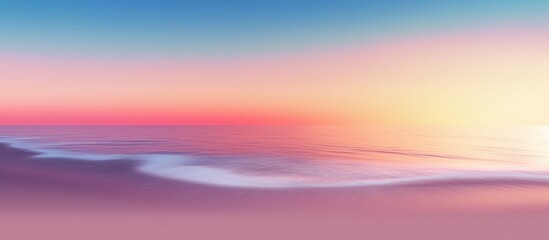 Obraz premium Pastel blurred gradient sunset background at sunrise soft nature beach peaceful morning outdoor, light, blue, purple, orange, white