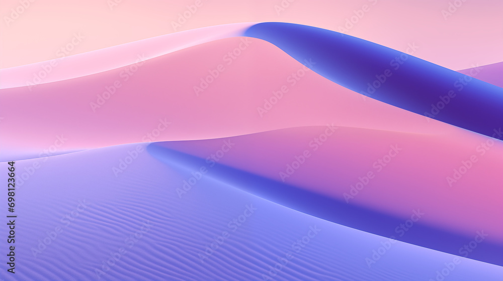 Aufkleber abstract background with waves, abstract background of smooth and wavy sand dunes with blue and pink