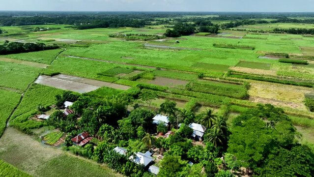 Drone footage of the breathtaking landscape at Riverside Green Village