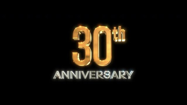 30th happy birthday anniversary text alpha
