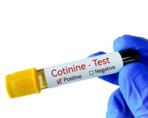 Cotinine, an alkaloid found in tobacco and also the predominant metabolite of nicotine, it is used as a biomark
er for exposure to tobacco smoke.