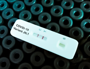 Rapid test cassette for SARS-CoV-2 Variant JN.1, Medical health concept.