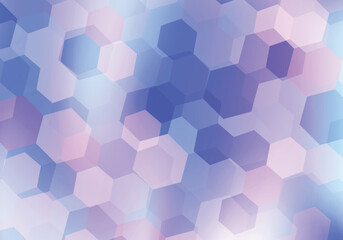 Gradient hexagonal background.