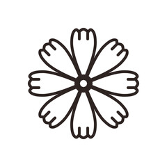 Cosmos-flower Outline Icon