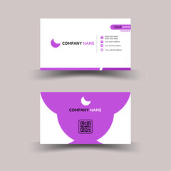 pink and white professional business card, Simple clean unique horizontal professional abstract