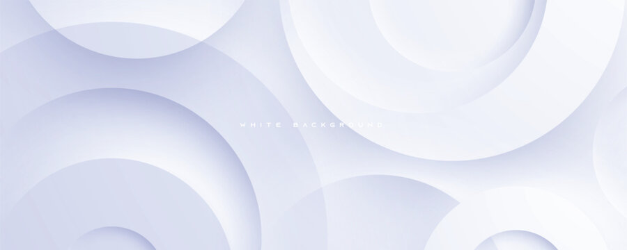 Abstract white circle shape light and shadow background