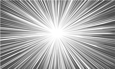 Obraz premium 集中線 漫画 コミック 背景